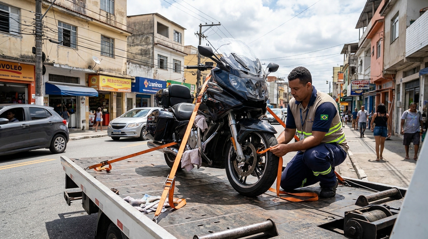 Remoção de Moto em Pane em Barcelona, Serra‑ES